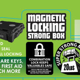 ITEM NUMBER 041437 MAGNETIC LOCKING BOX 5 PIECES PER DISPLAY WHOLESALE