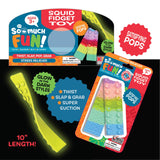 ITEM NUMBER 023264L SQUID FIDGET FUN TOY - STORE SURPLUS NO DISPLAY 24 PIECES PER PACK