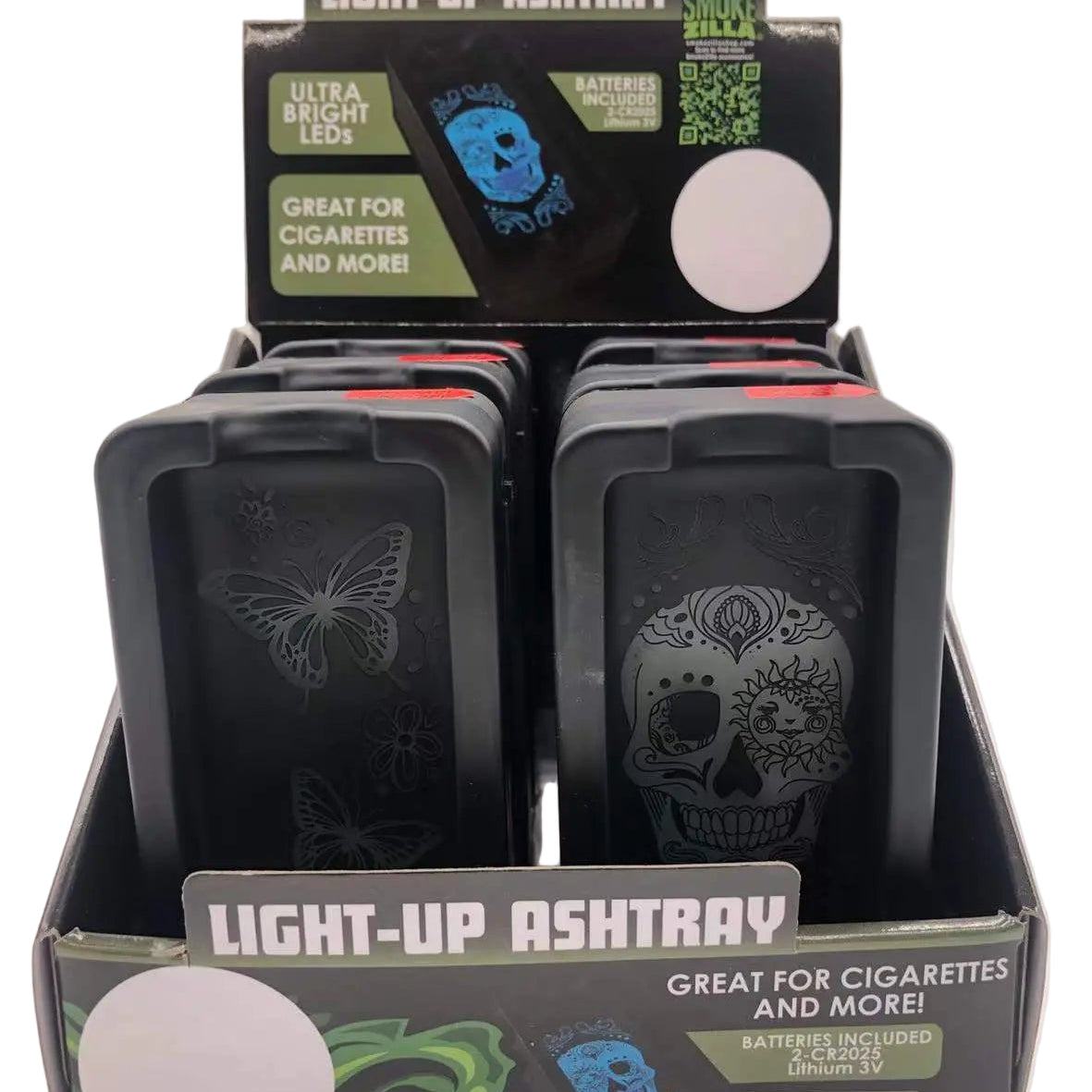 ITEM NUMBER 023104 LIGHT UP ASHTRAY 6 PIECES PER DISPLAY WHOLESALE