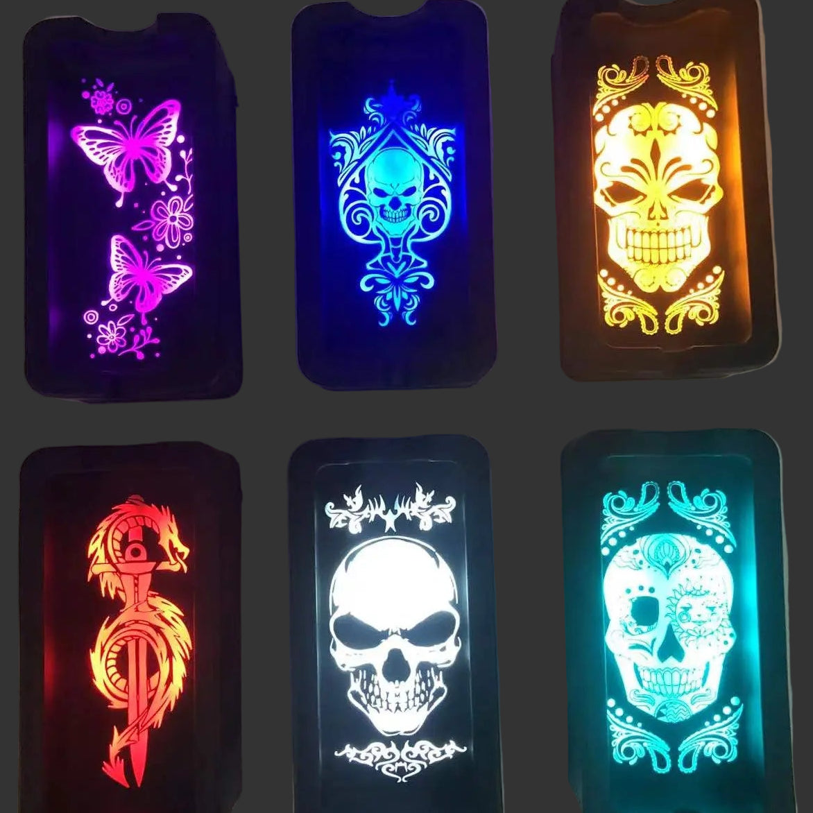 ITEM NUMBER 023104 LIGHT UP ASHTRAY 6 PIECES PER DISPLAY WHOLESALE