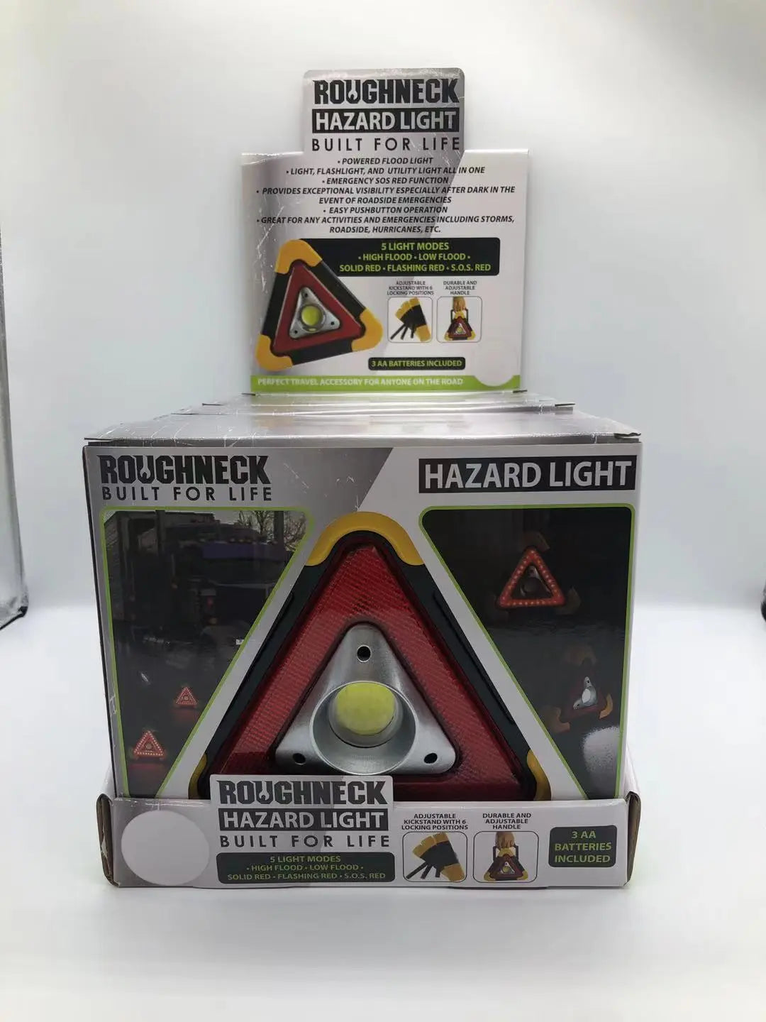 ITEM NUMBER 022808 ROUGHNECK HAZARD LIGHT 6 PIECES PER DISPLAY WHOLESALE