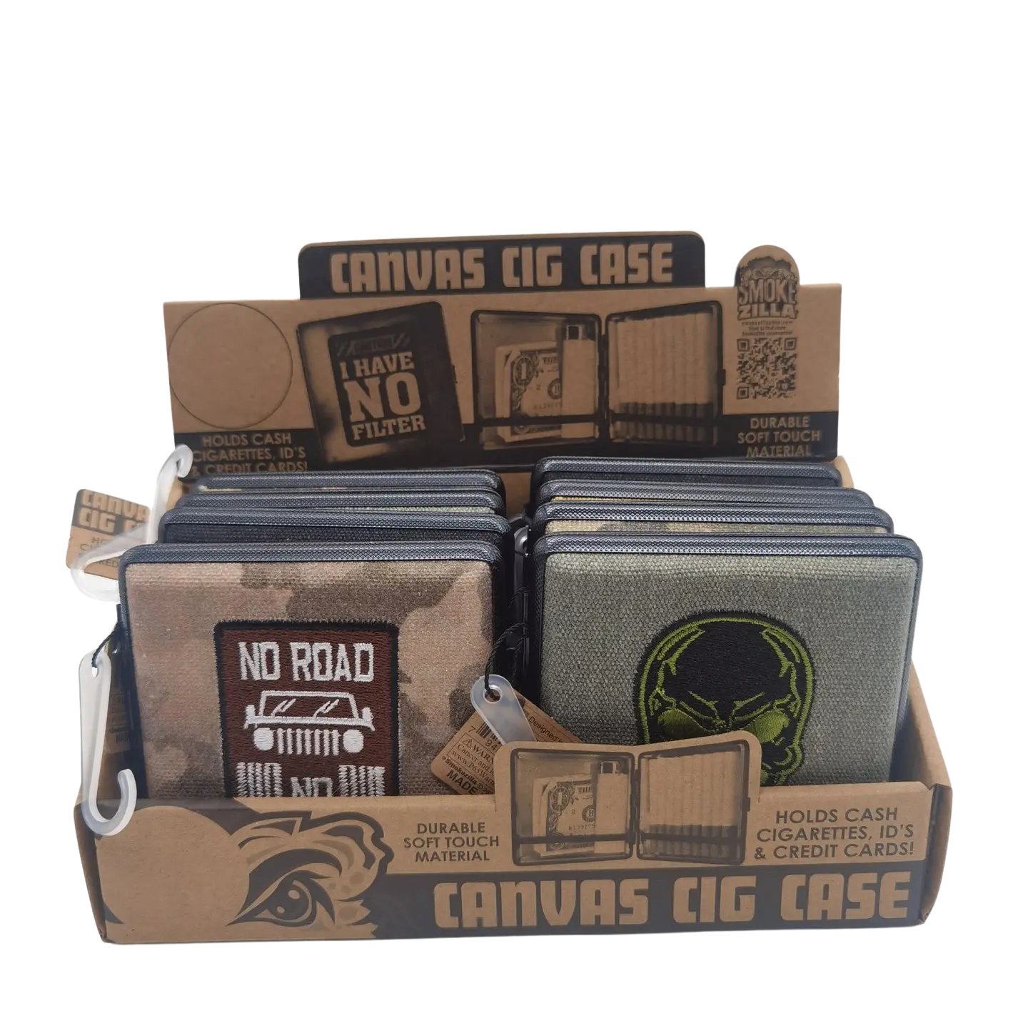 ITEM NUMBER 023051 CANVAS CIG CASE 8 PIECES PER DISPLAY WHOLESALE